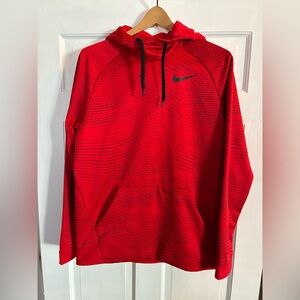 Nike Men's Red Pullover Hoodie Size Medium
